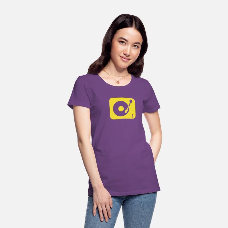 retro T-Shirt Vinyl record Dj Turntables