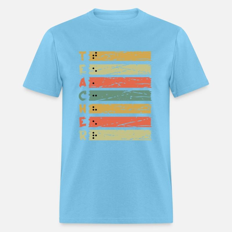 Retro Teacher Braille Alphabet Braille Language