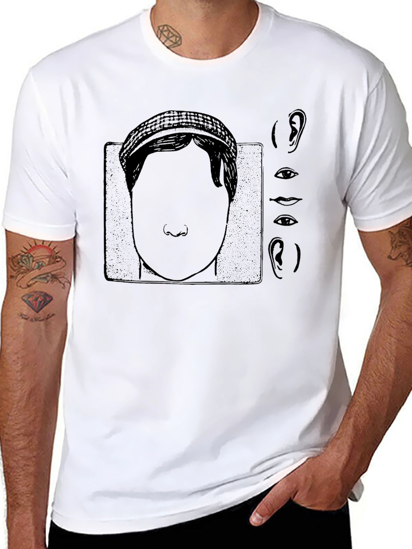 Unique Faceless Portrait Tee