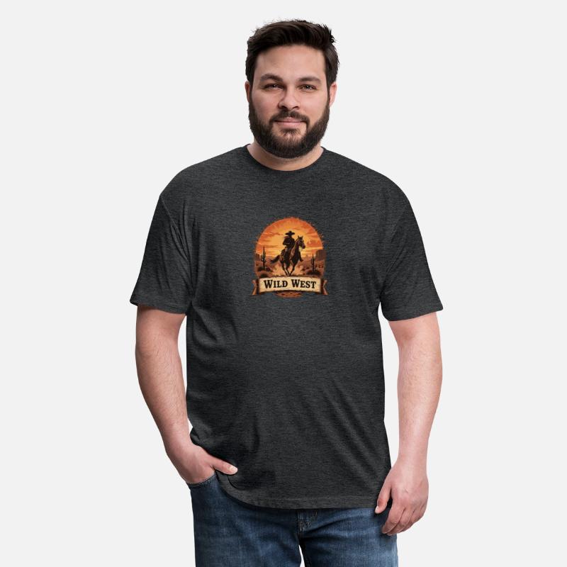 Riding the Wild West Cowboy Silhouette at Sunse