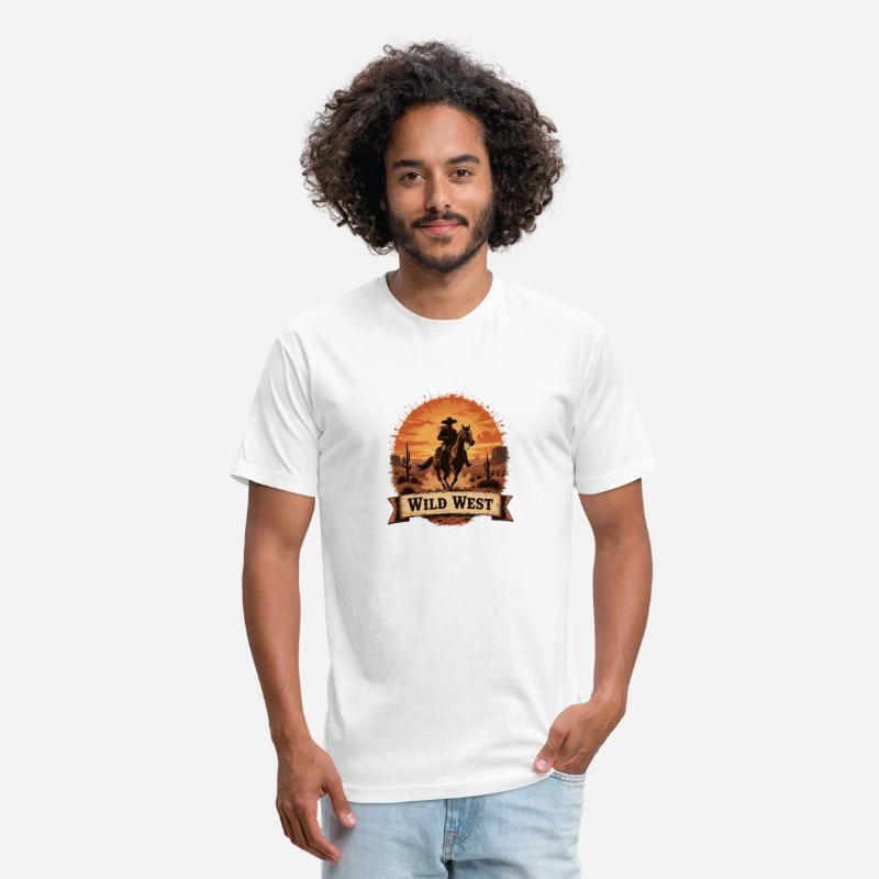 Riding the Wild West Cowboy Silhouette at Sunse