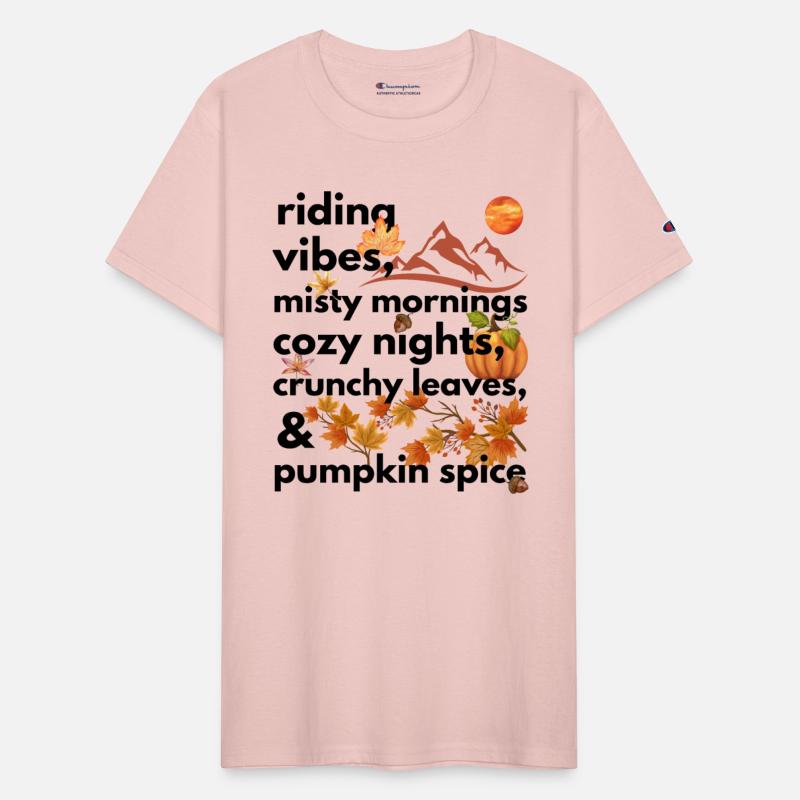 riding vibes misty mornings cozy nights crunchy
