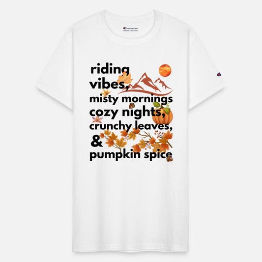 riding vibes misty mornings cozy nights crunchy
