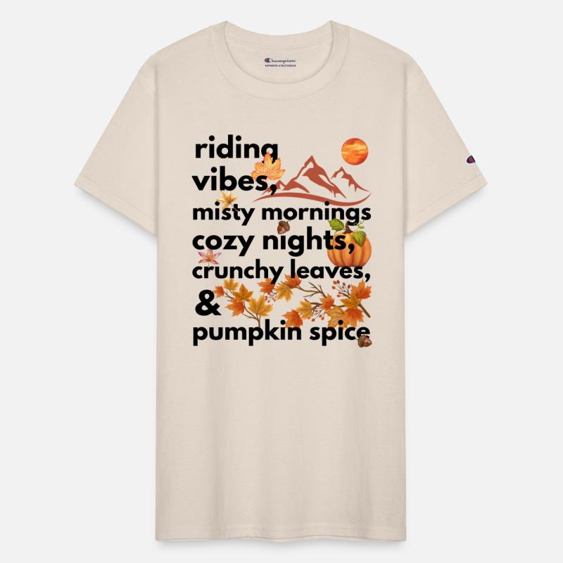 riding vibes misty mornings cozy nights crunchy