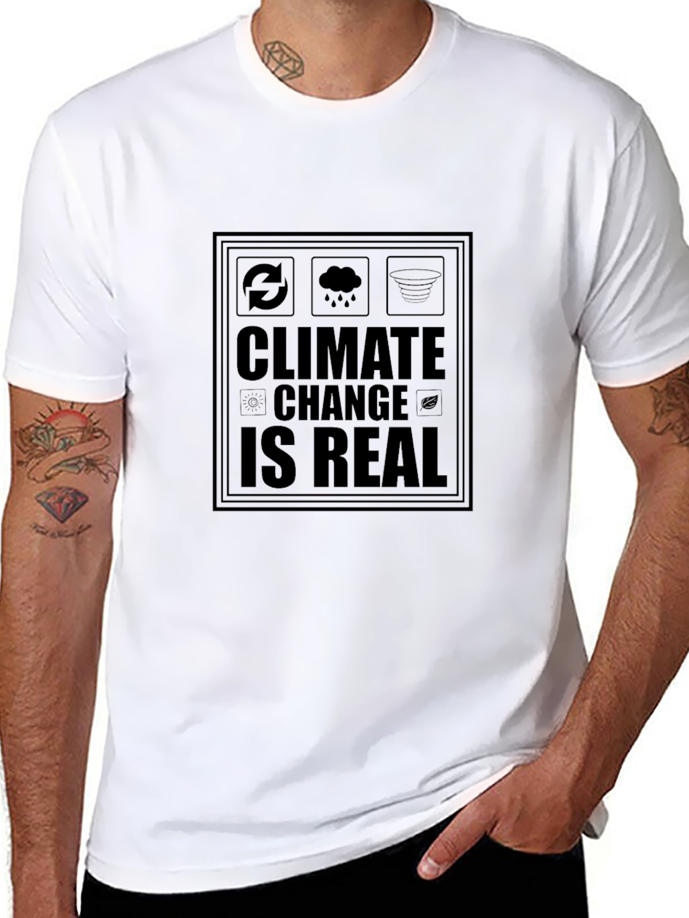 Climate Change is Real Graphic T-Shirt