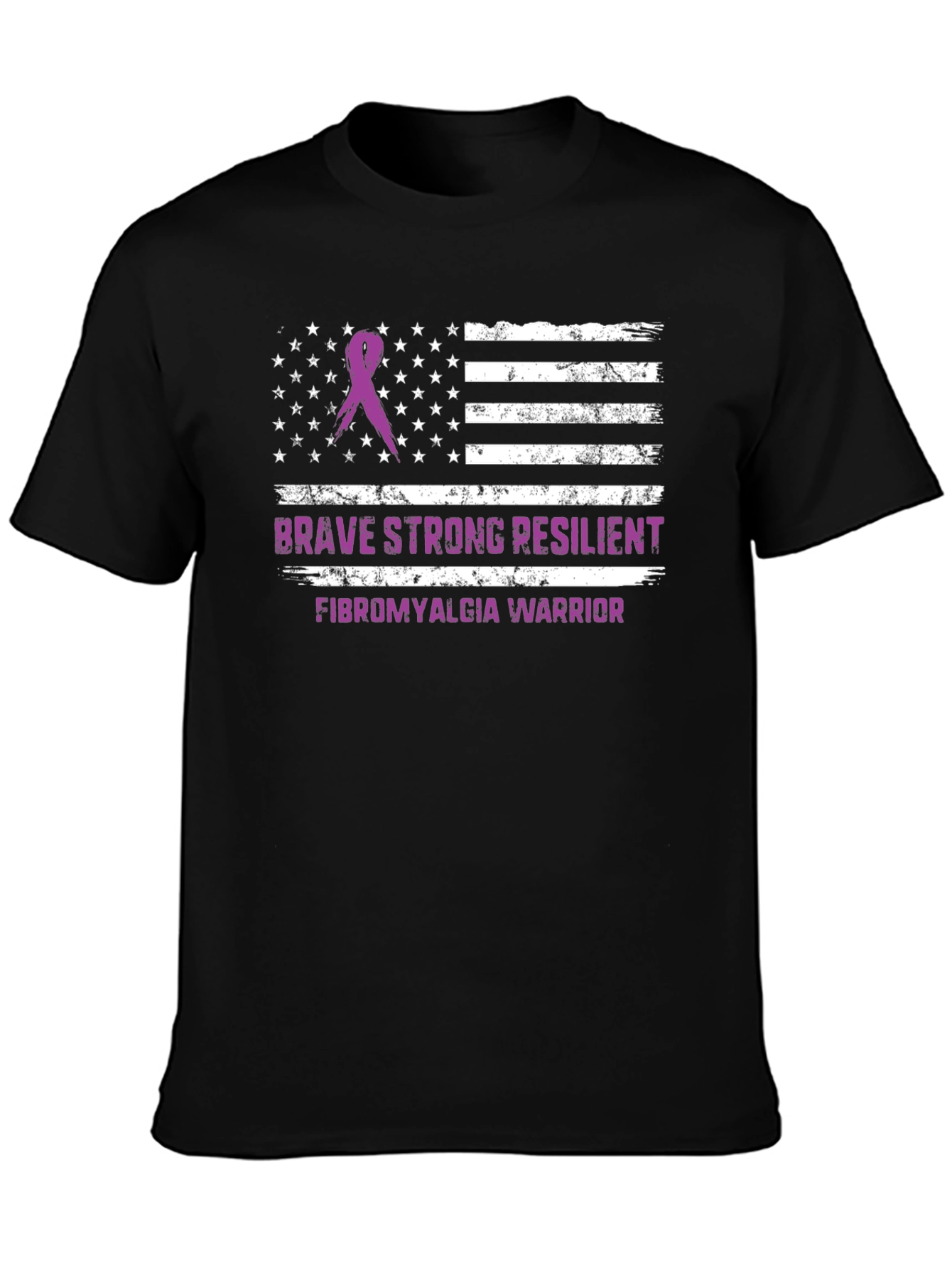 Brave Strong Fibromyalgia Awareness T-Shirt