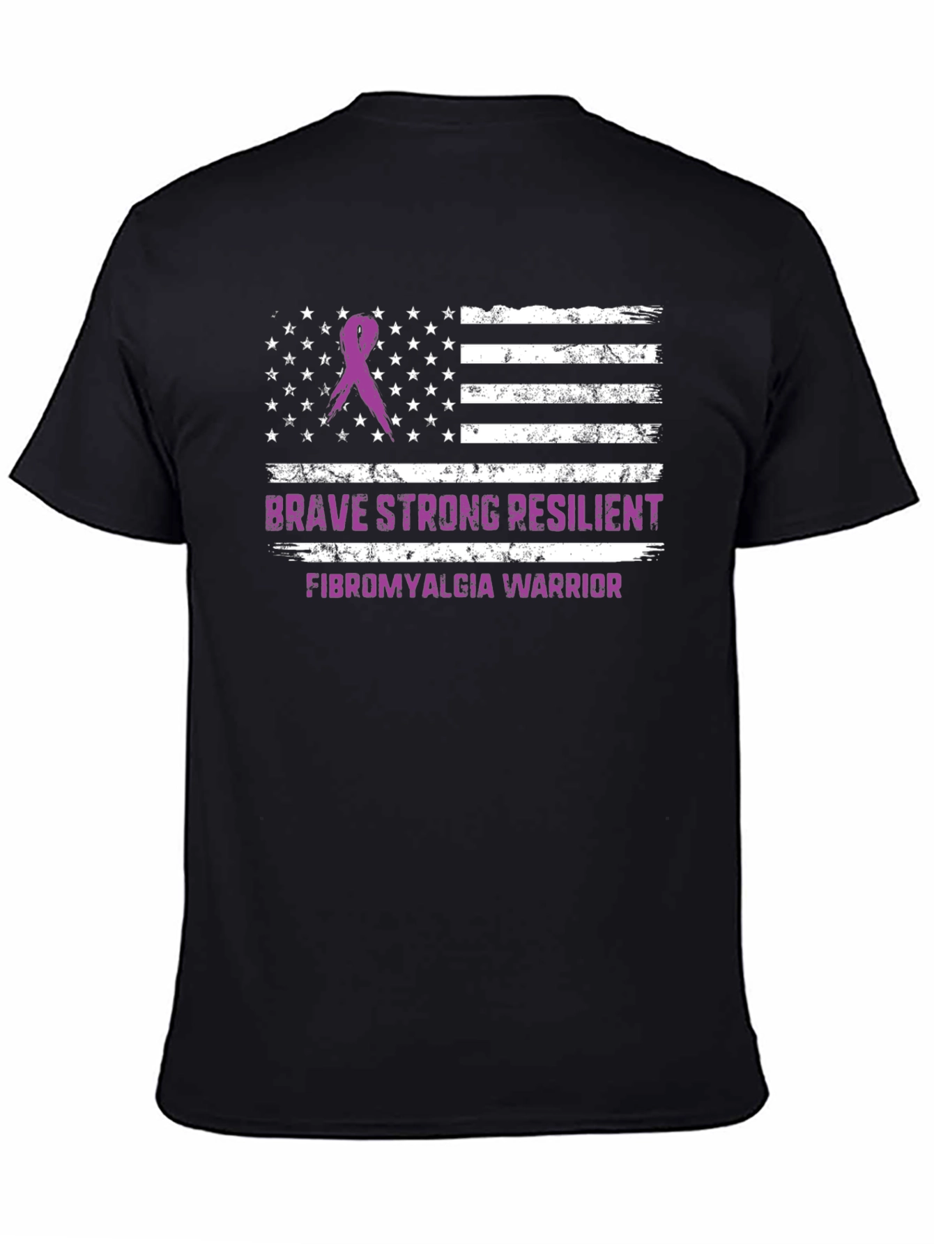 Brave Strong Fibromyalgia Awareness T-Shirt