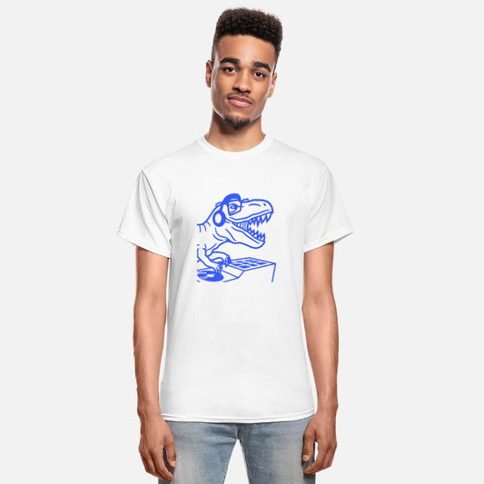 Roaring DJ Dinosaur T. Rex Dino Mixing Music Party