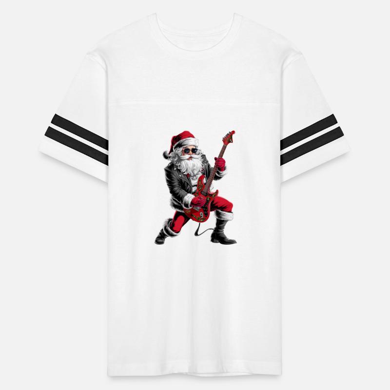 Rock & Roll Christmas Santa Claus Guitar Player