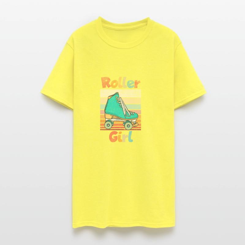 Roller Girl Skater Skating Lovers Funny Retro Vint