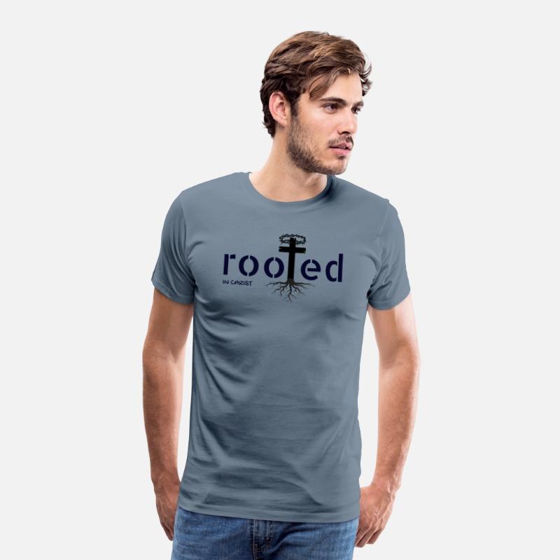 Rooted in Christ T-shirt apparel Christian T-shirt