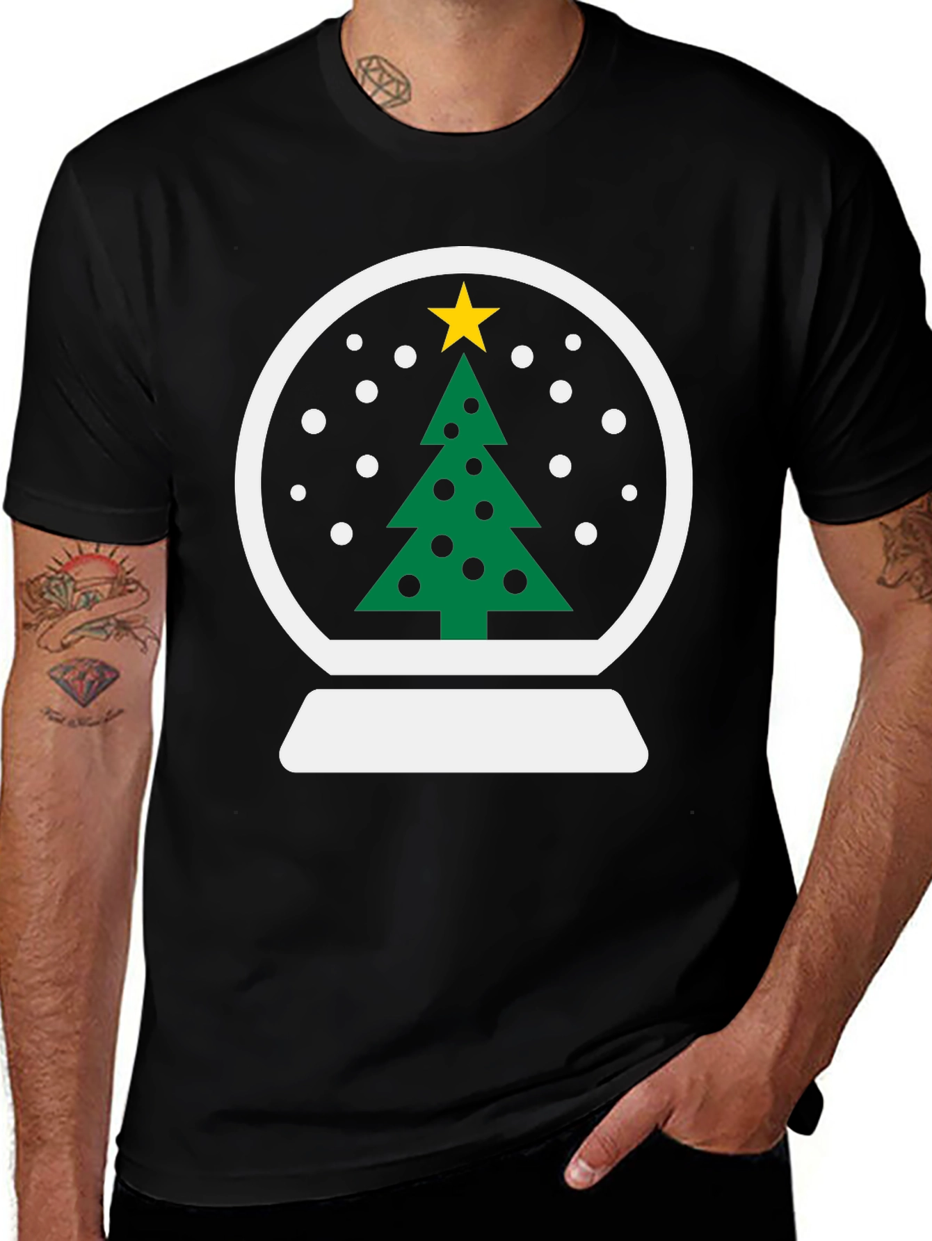 Christmas Snow Globe T-Shirt - Holiday Tee