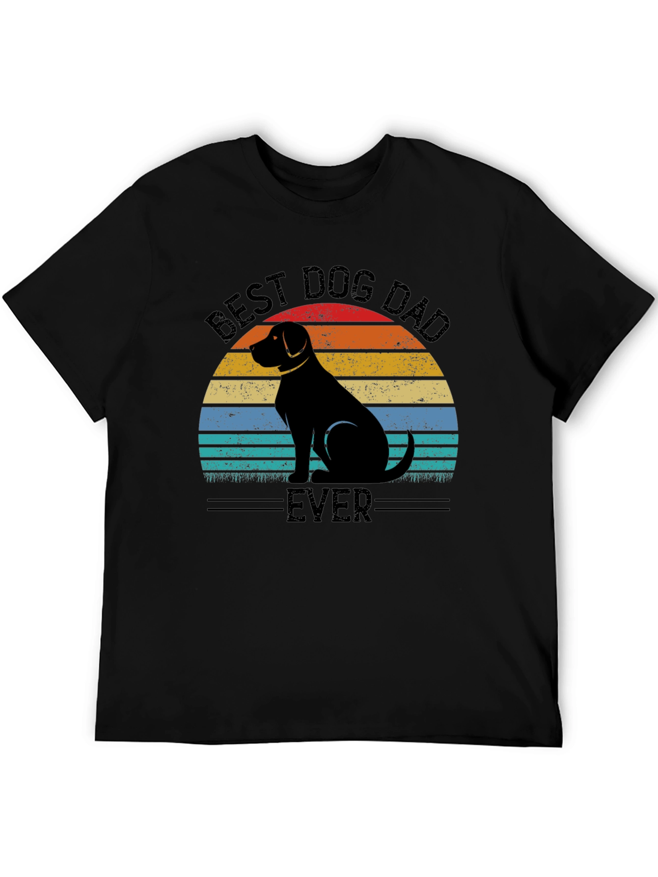Best Dog Dad Ever T-Shirt - Retro Style