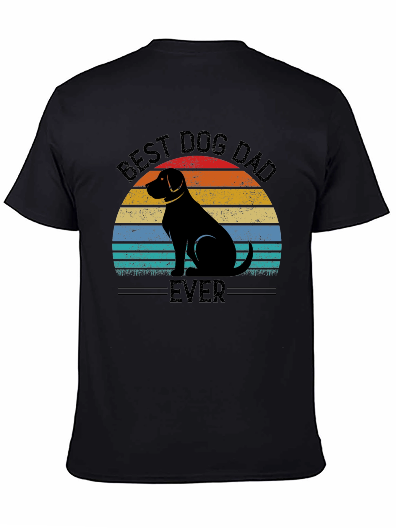 Best Dog Dad Ever T-Shirt - Retro Style