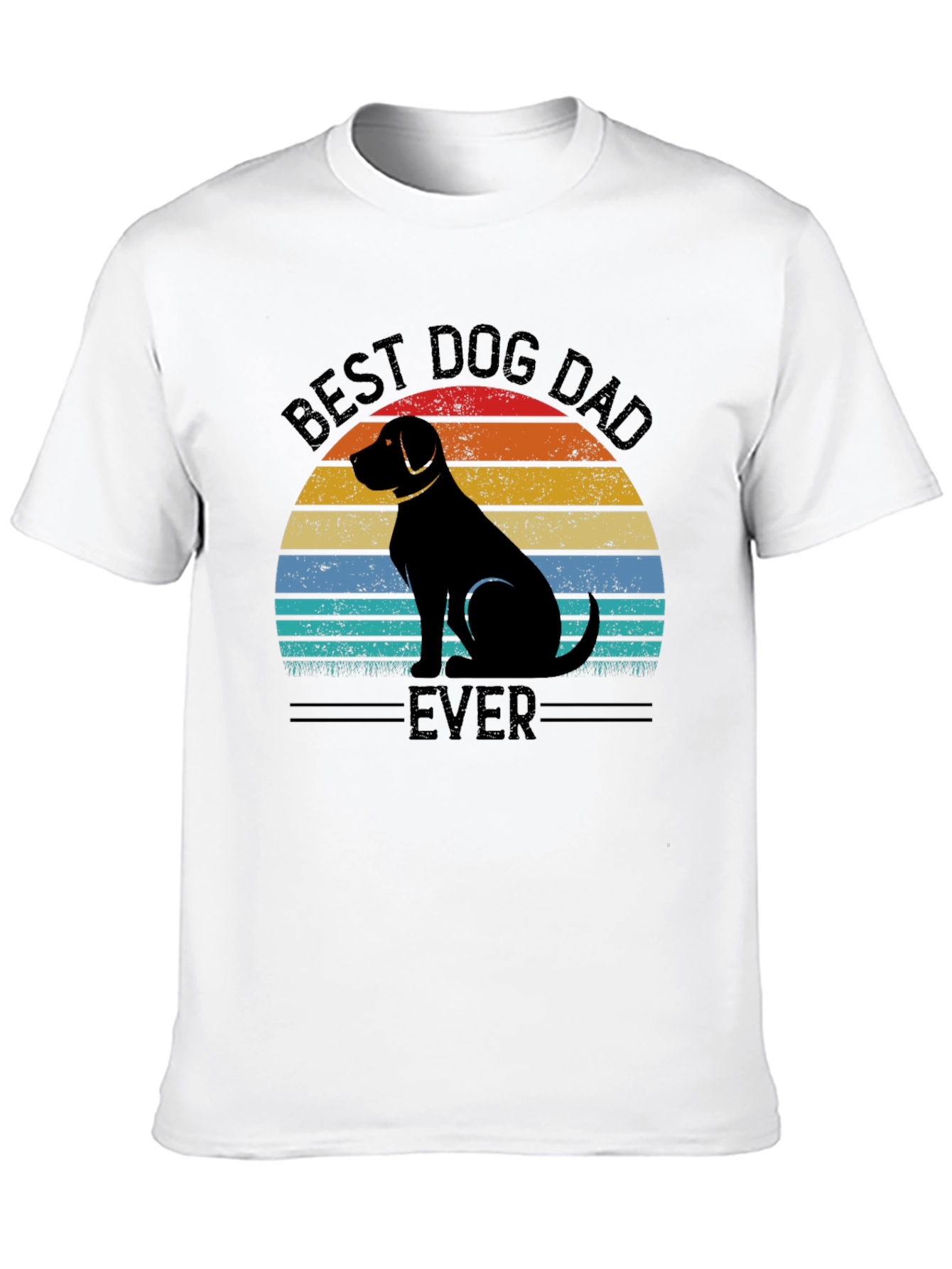 Best Dog Dad Ever T-Shirt - Retro Style