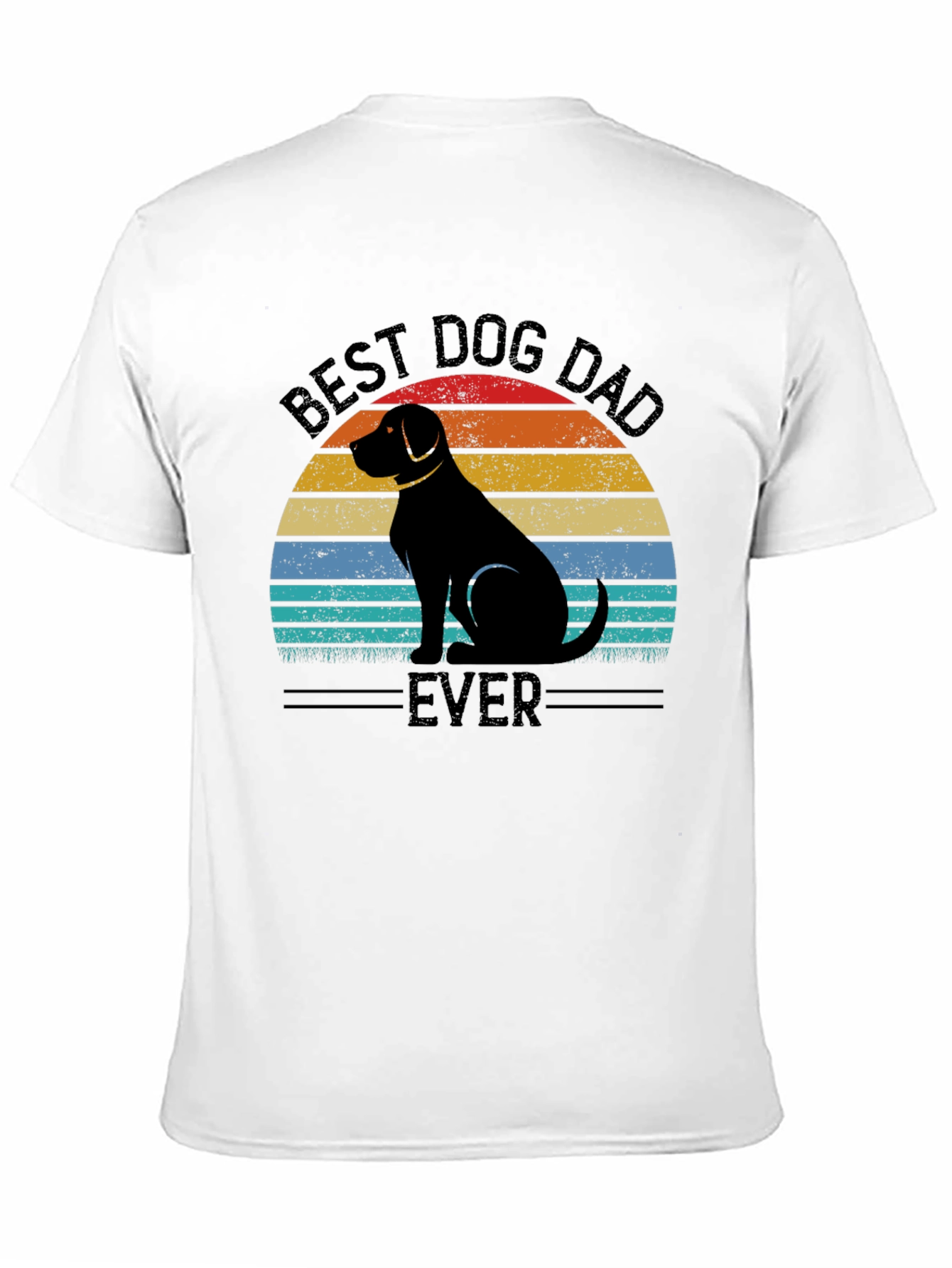 Best Dog Dad Ever T-Shirt - Retro Style