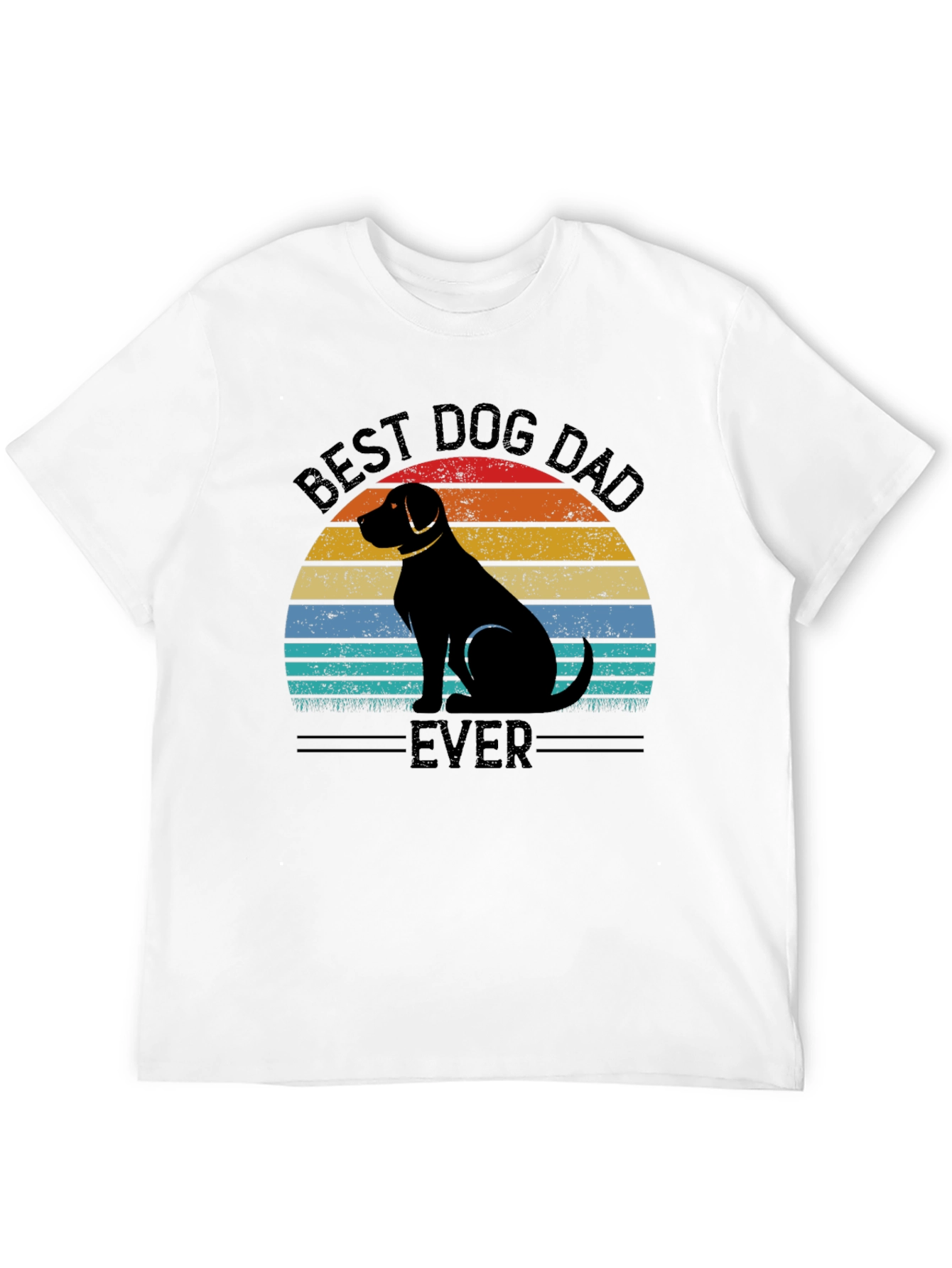 Best Dog Dad Ever T-Shirt - Retro Style