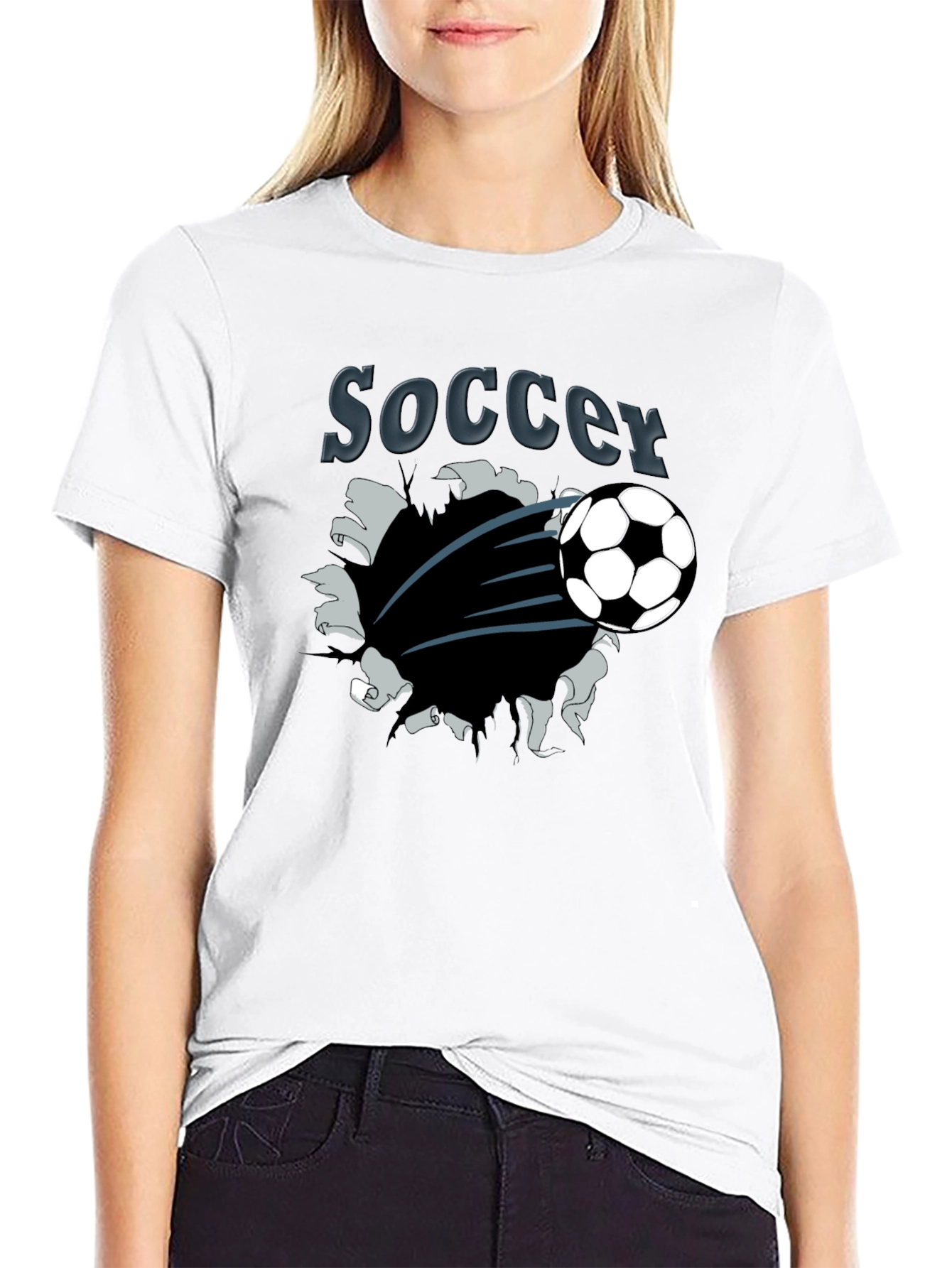 Soccer Graphic T-Shirt - Black