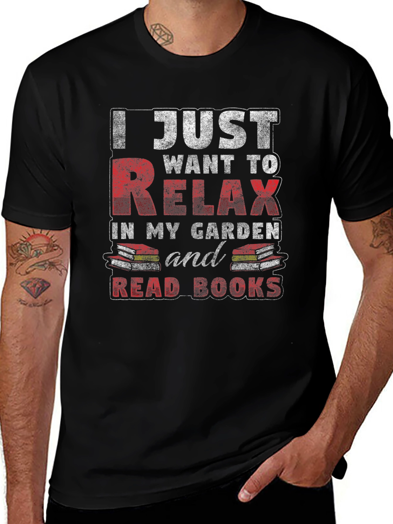 Relax in My Garden T-Shirt - Book Lover Tee