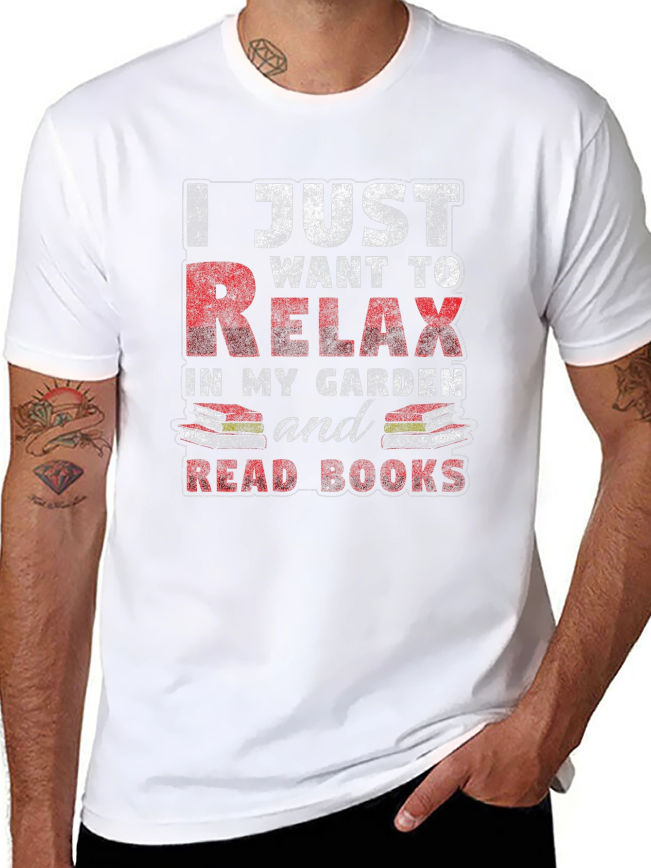 Relax in My Garden T-Shirt - Book Lover Tee