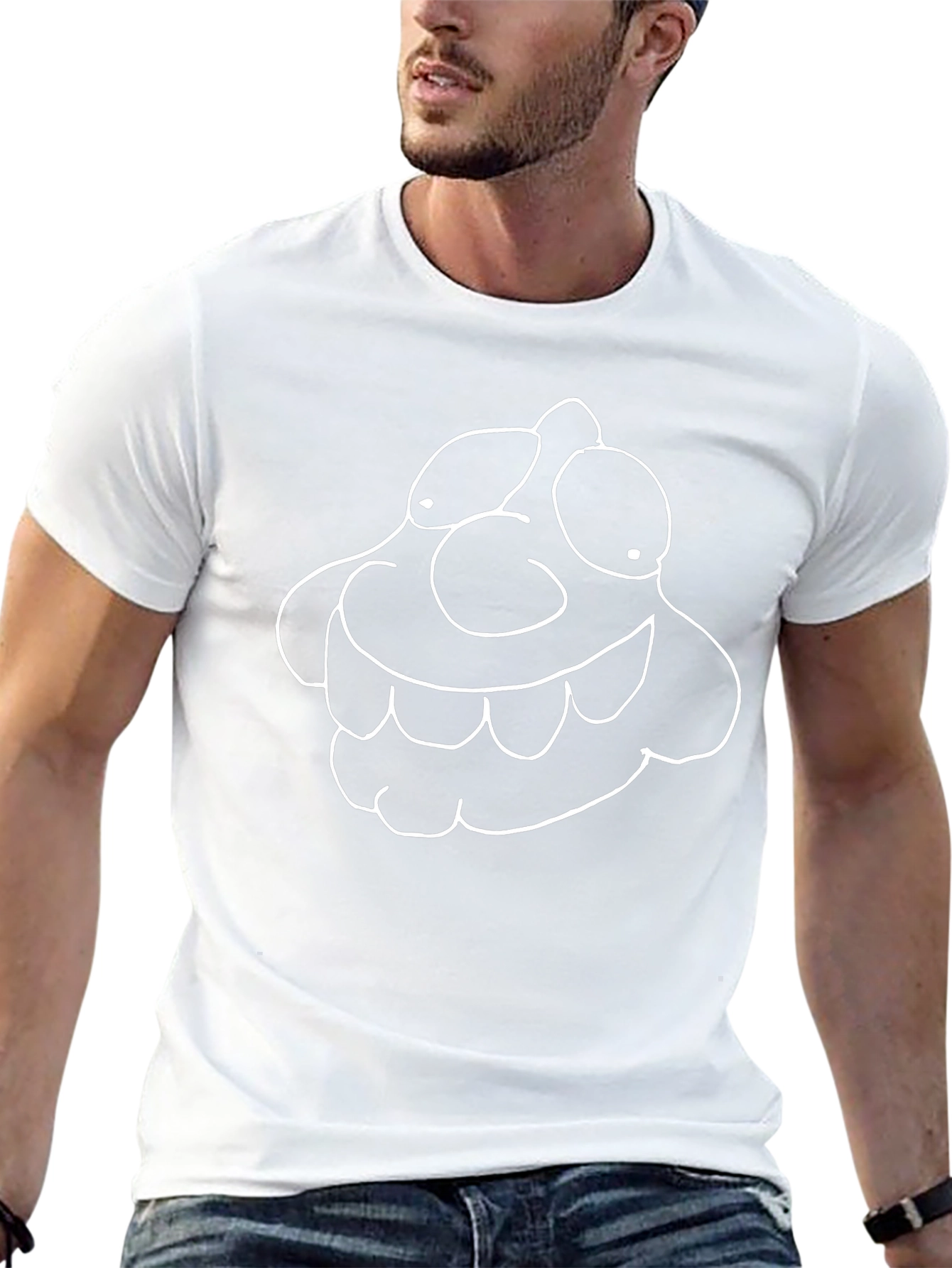 Cartoon Character Black T-Shirt