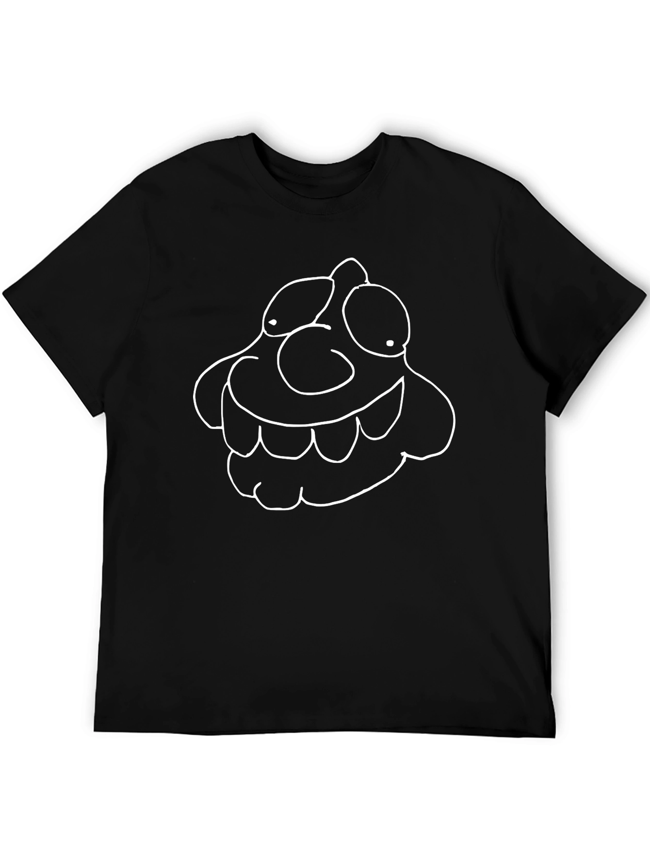 Cartoon Character Black T-Shirt