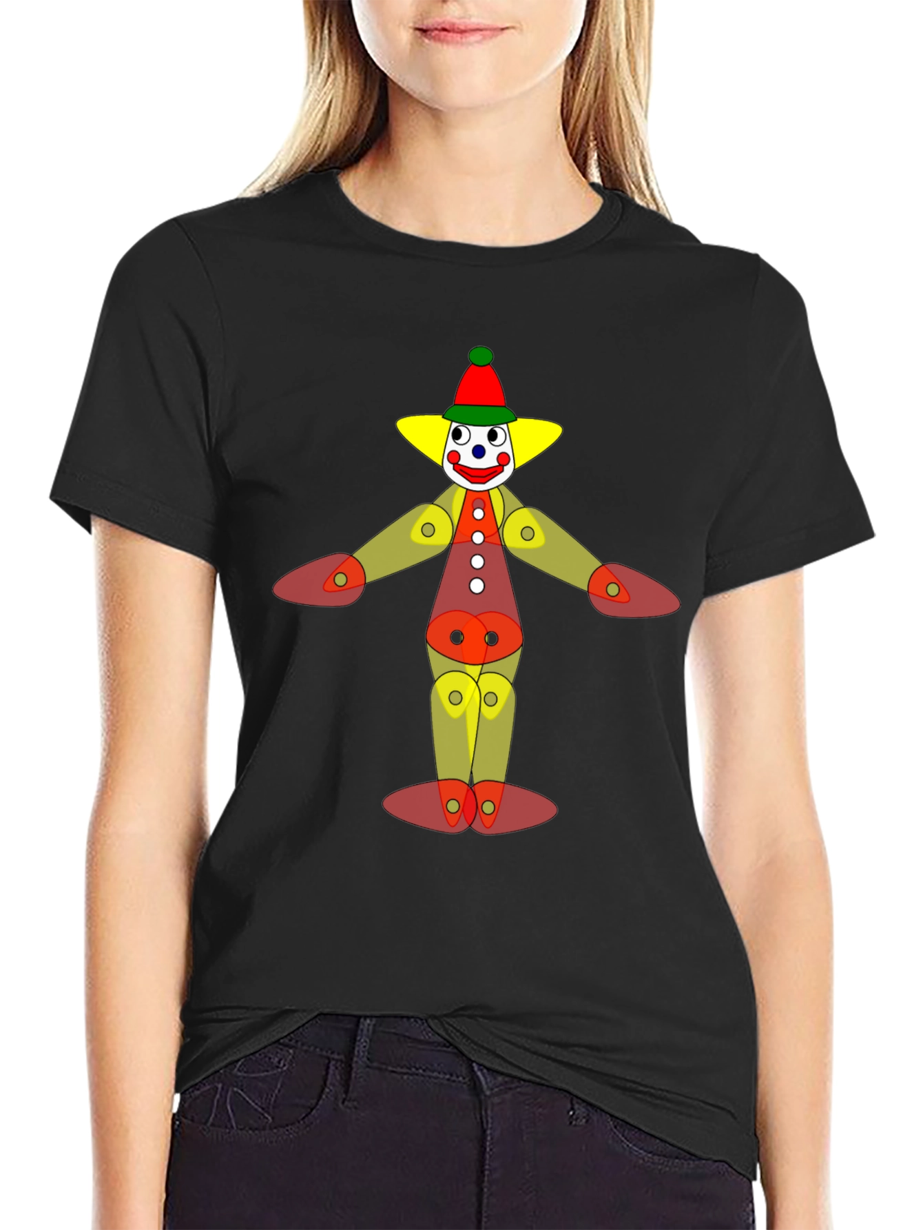 Clown Graphic T-Shirt - Black