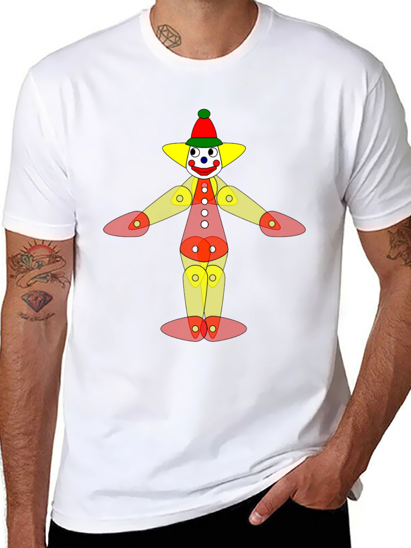 Clown Graphic T-Shirt - Black