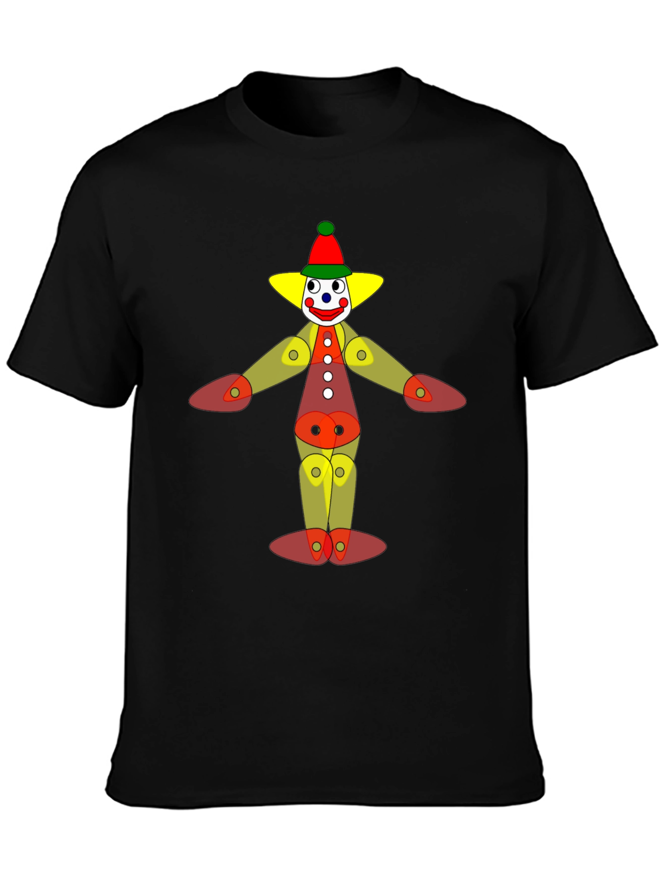 Clown Graphic T-Shirt - Black