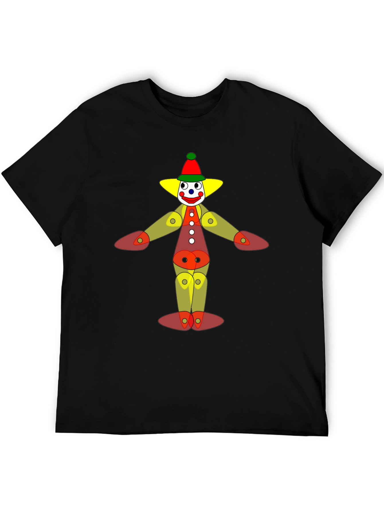 Clown Graphic T-Shirt - Black