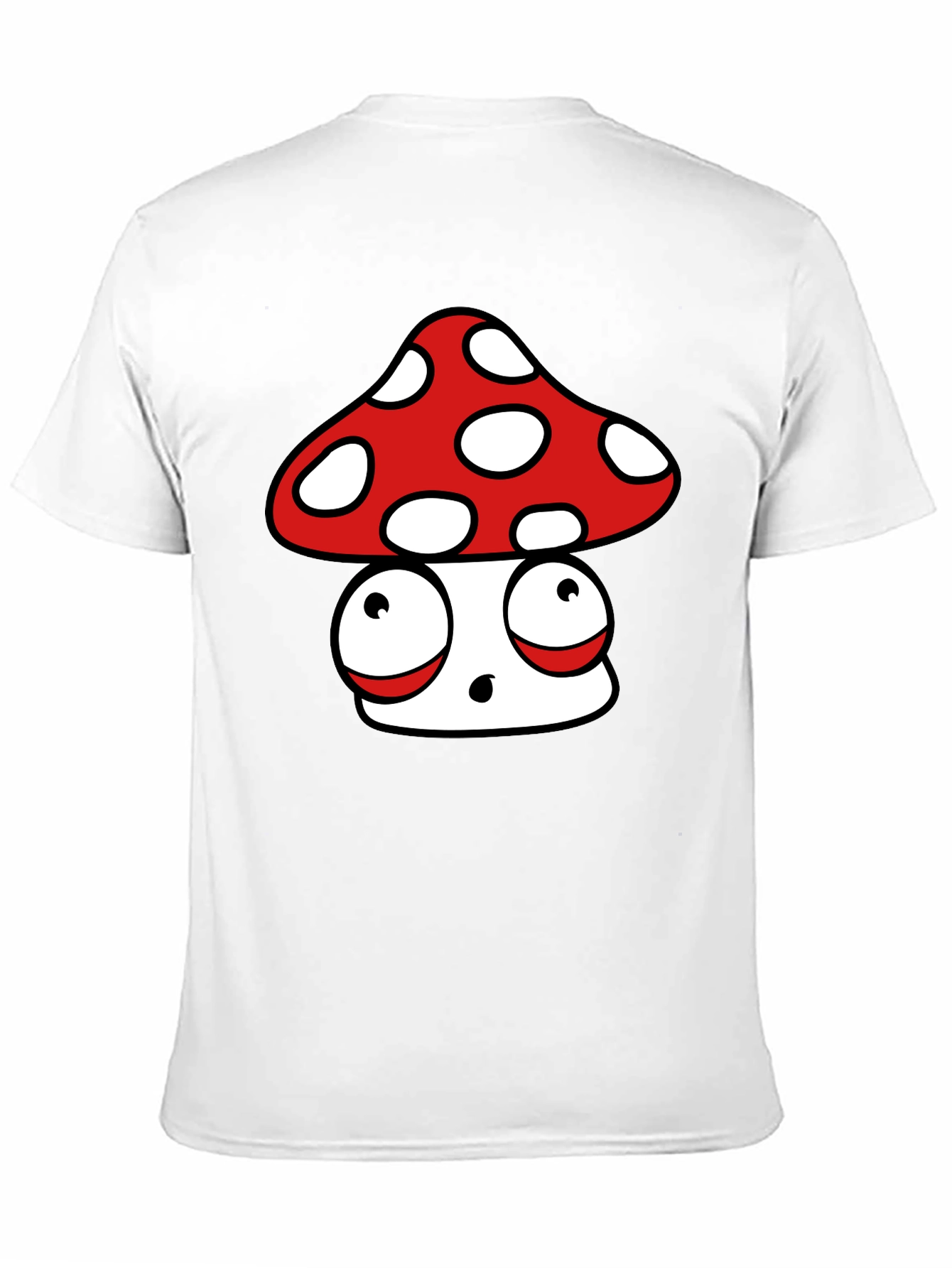 Cartoon Mushroom Graphic T-Shirt