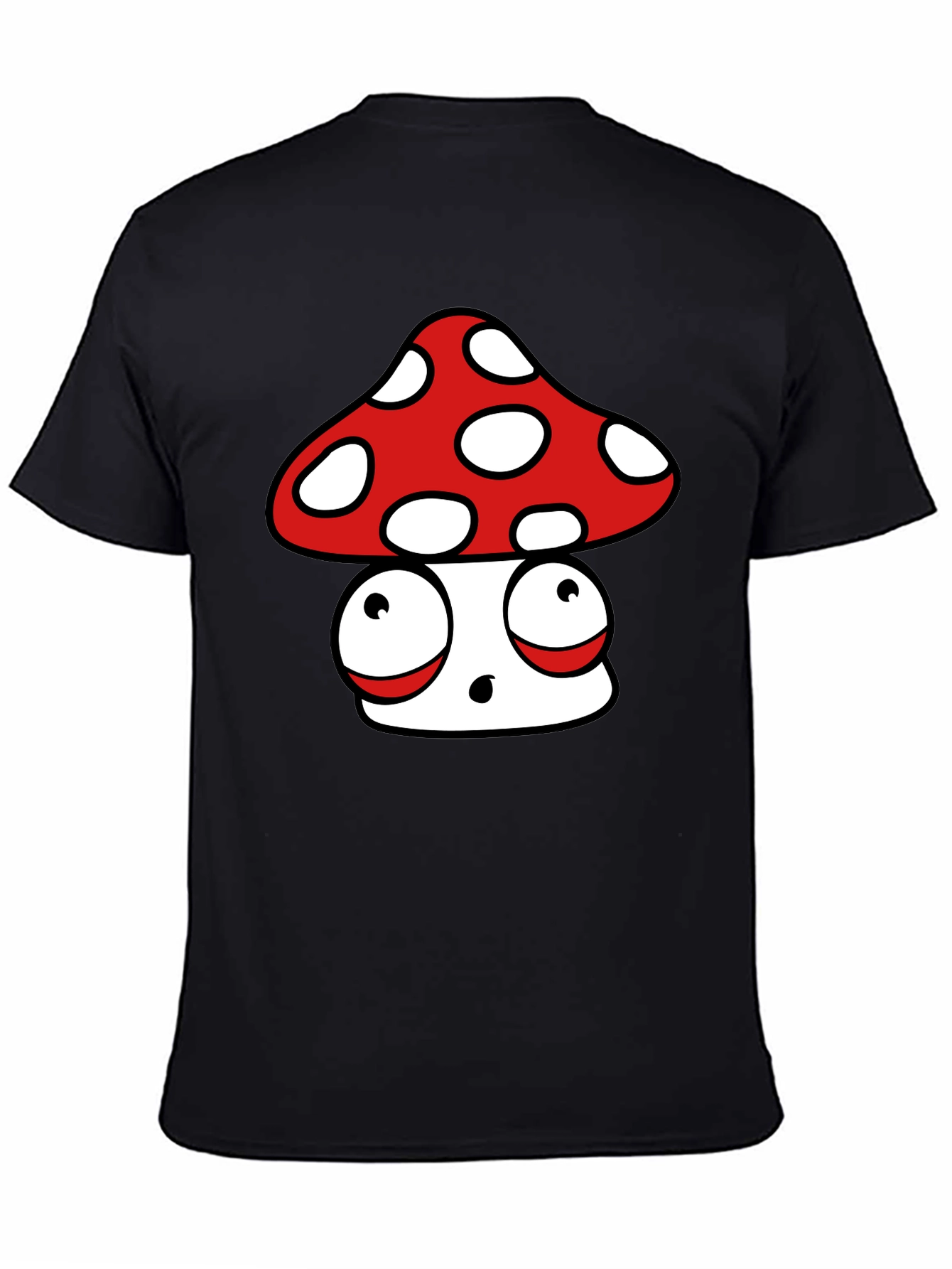 Cartoon Mushroom Graphic T-Shirt