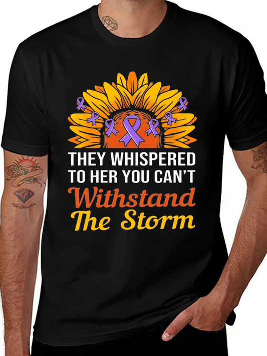 They Whispered T-Shirt Sunflower Ribbon