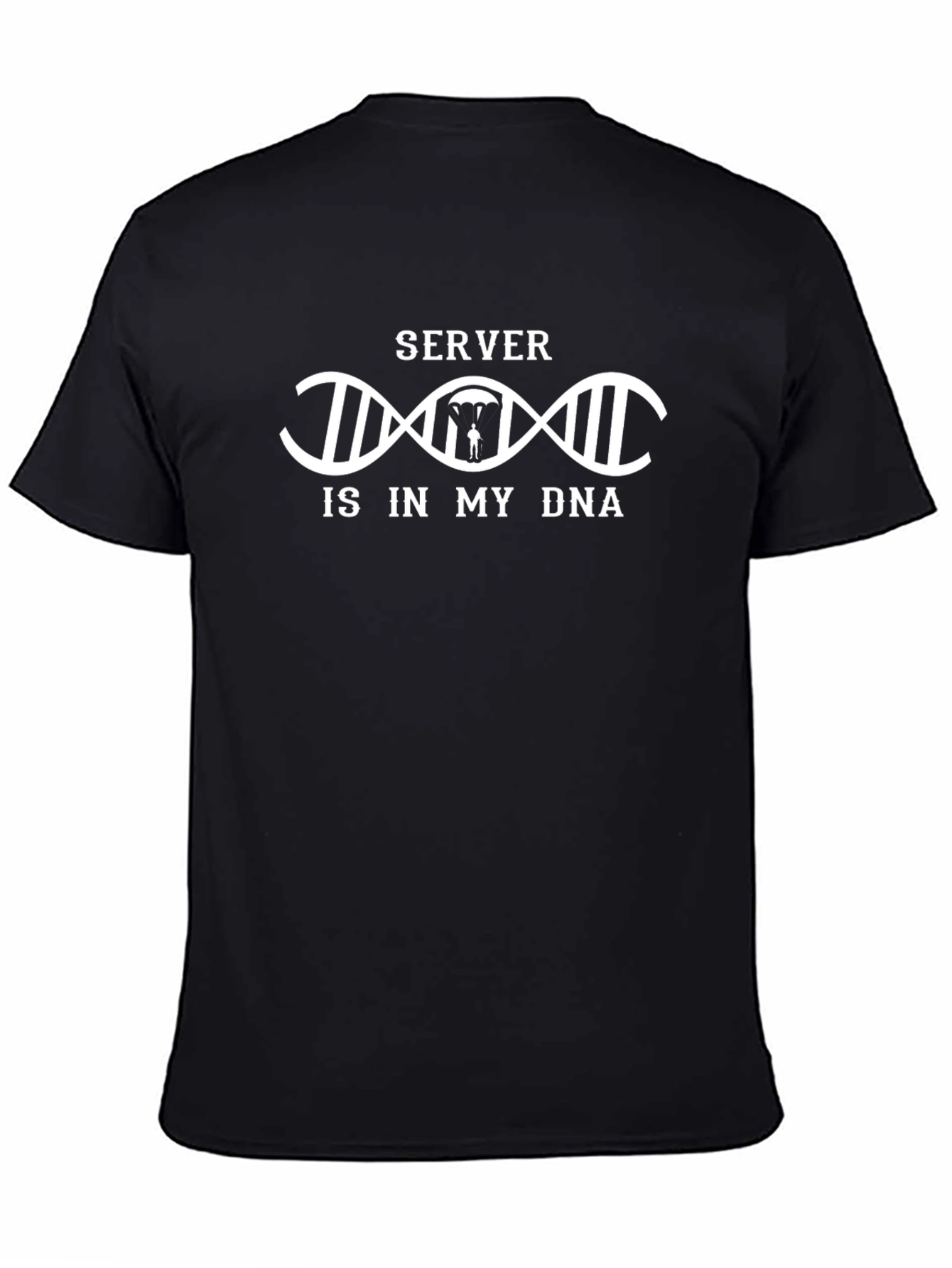 Server is in My DNA Funny Programmer Black T-Shirt