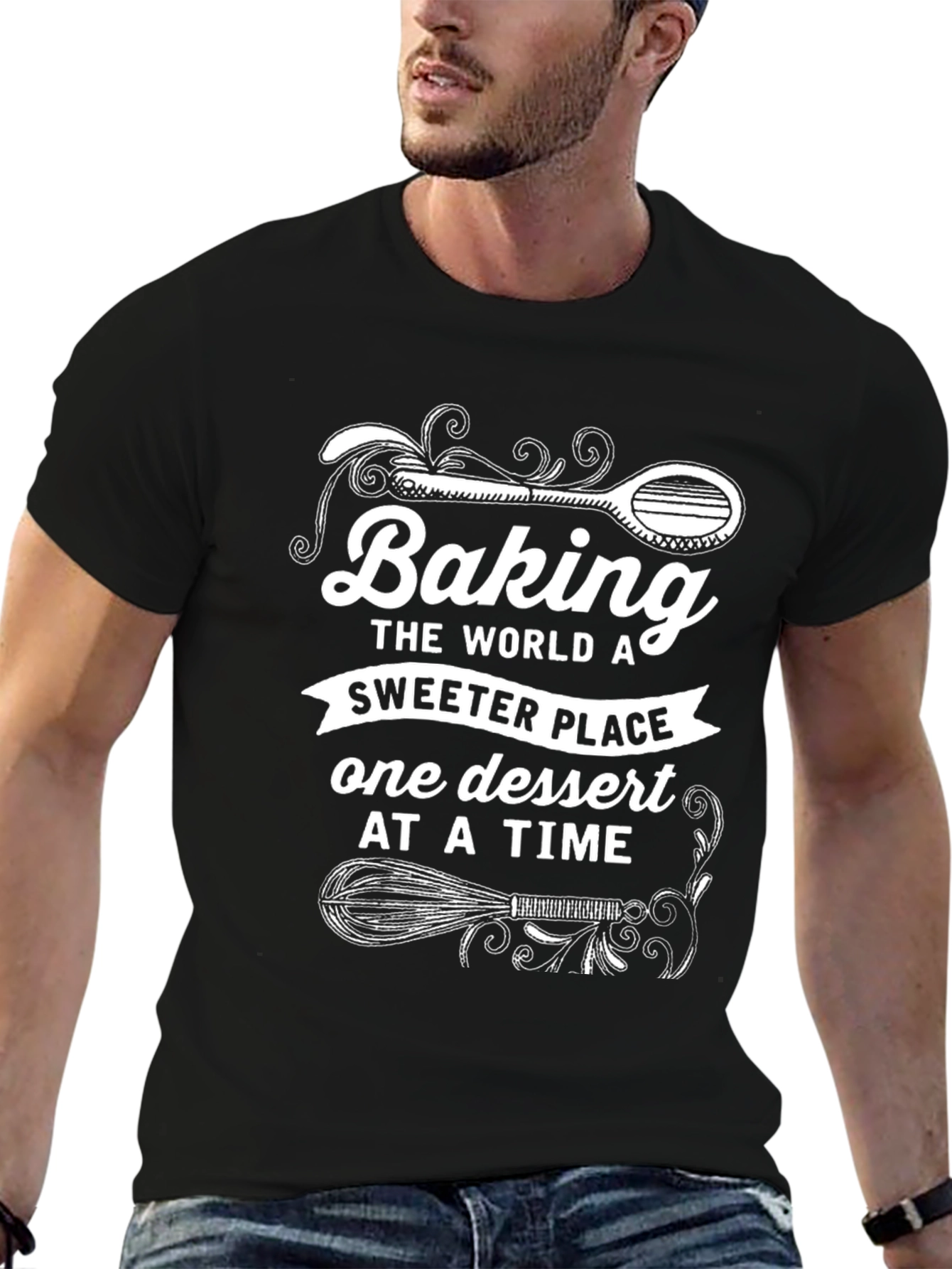 Baking Makes The World Sweeter Graphic T-Shirt