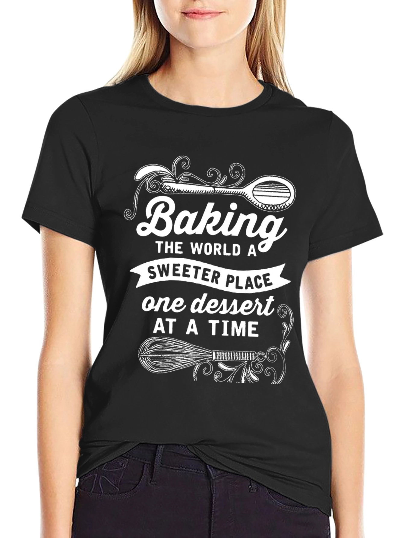 Baking Makes The World Sweeter Graphic T-Shirt