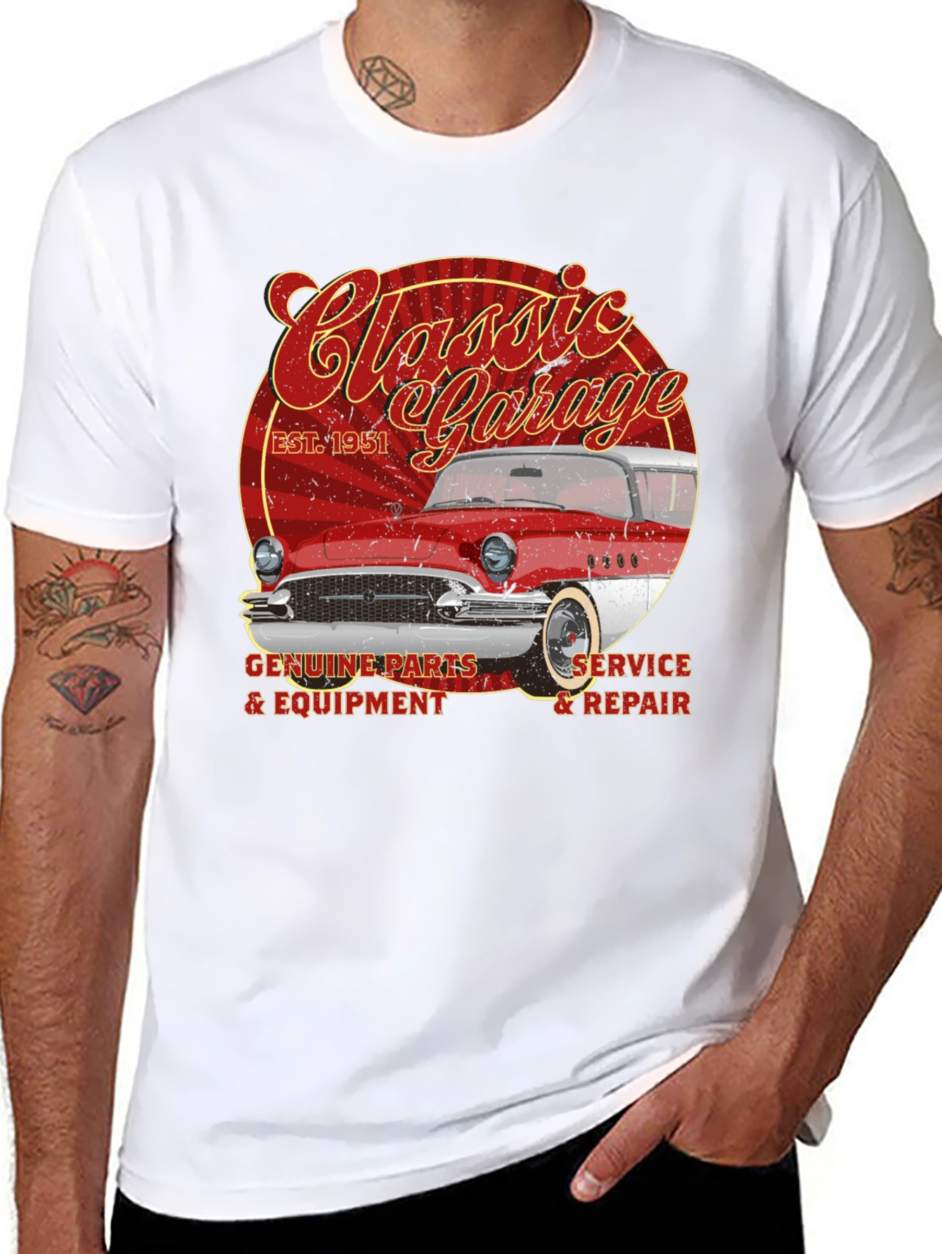 Classic Garage T-Shirt - Est. 1951 Retro Car Design