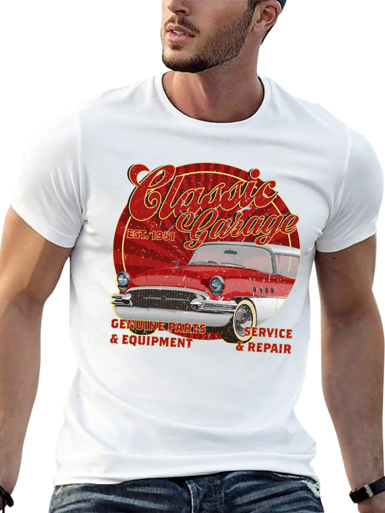 Classic Garage T-Shirt - Est. 1951 Retro Car Design