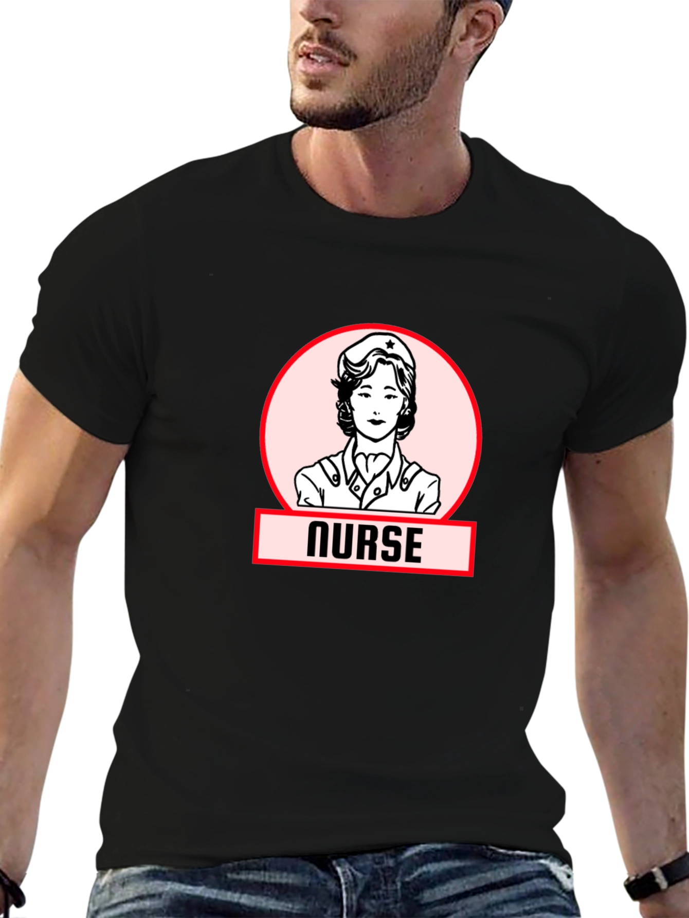 Retro Nurse Graphic T-Shirt - Classic Style