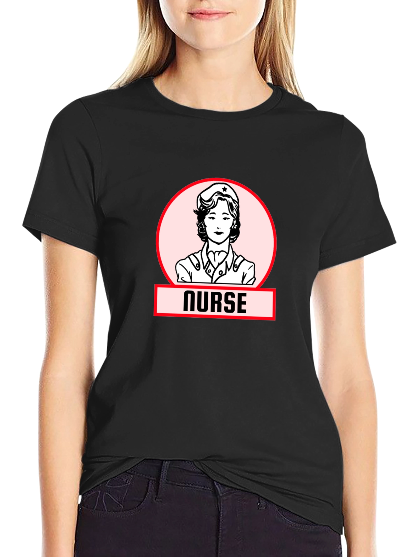 Retro Nurse Graphic T-Shirt - Classic Style