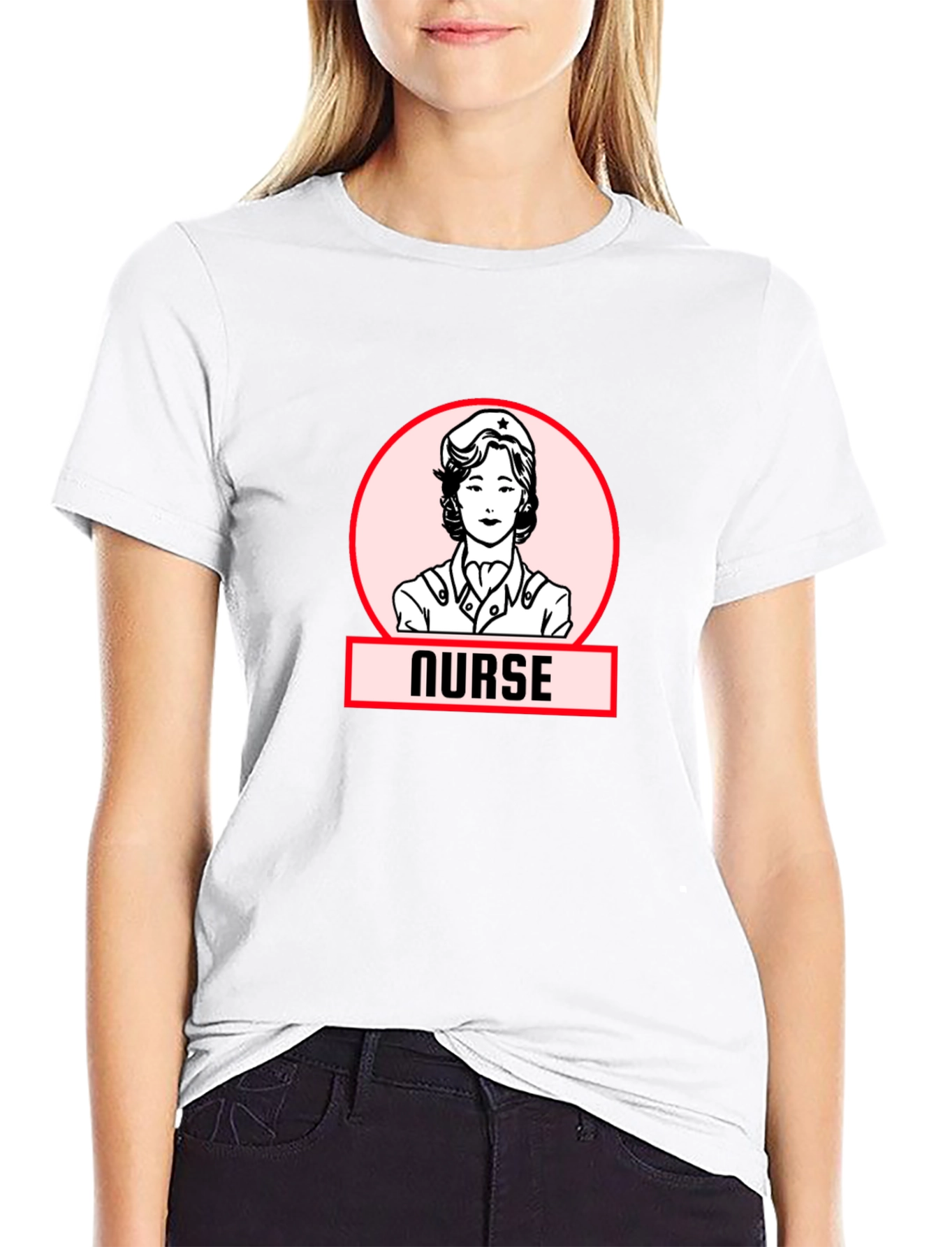Retro Nurse Graphic T-Shirt - Classic Style