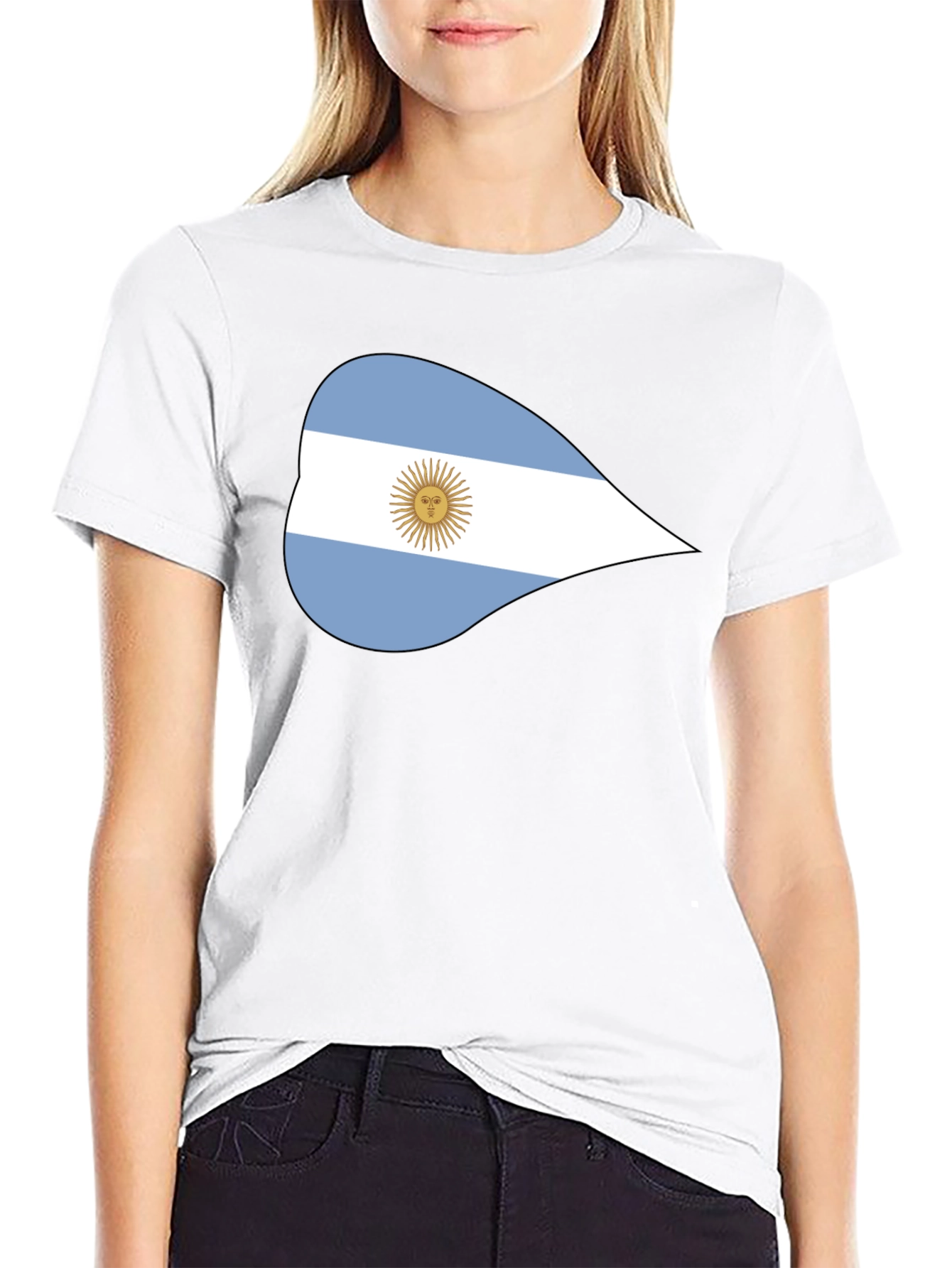Argentina Flag Graphic Tee