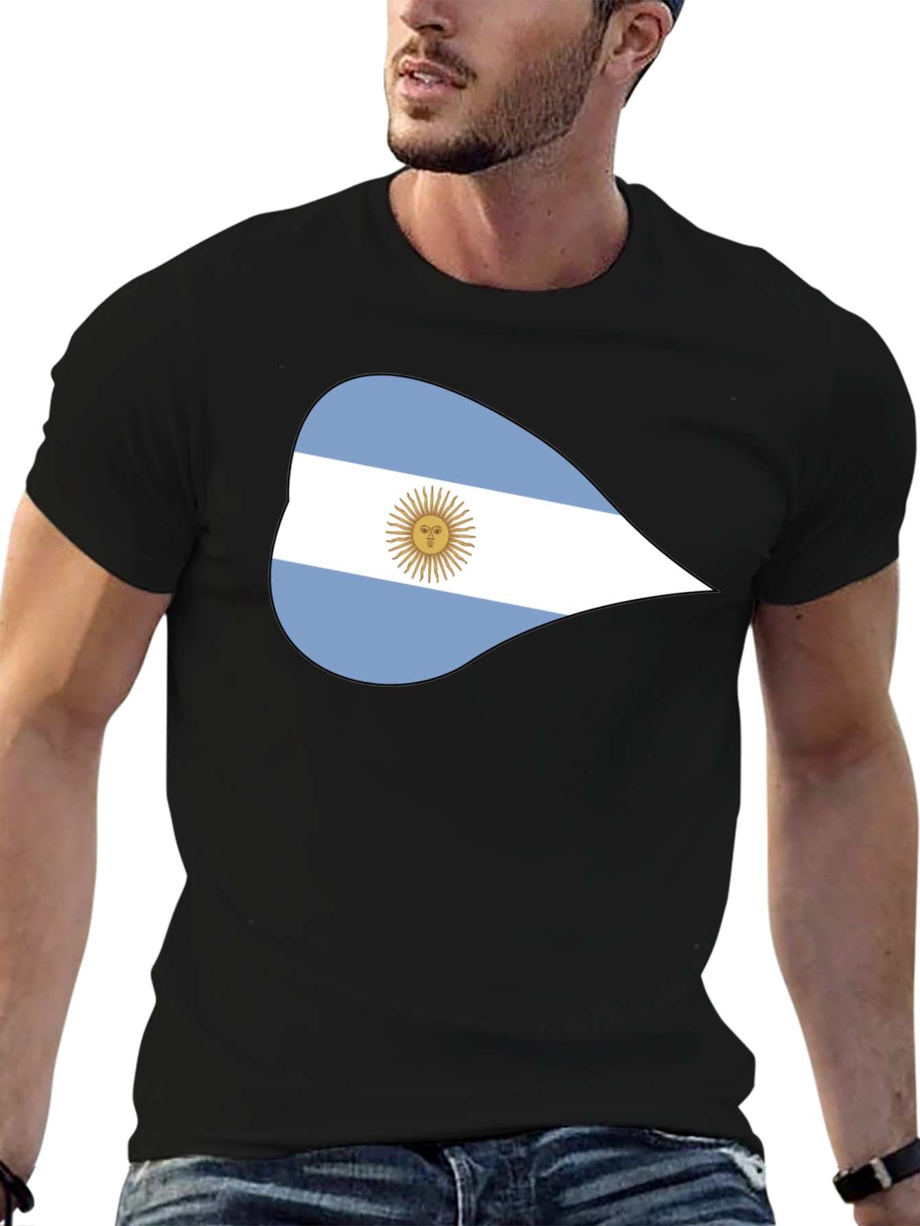 Argentina Flag Graphic Tee