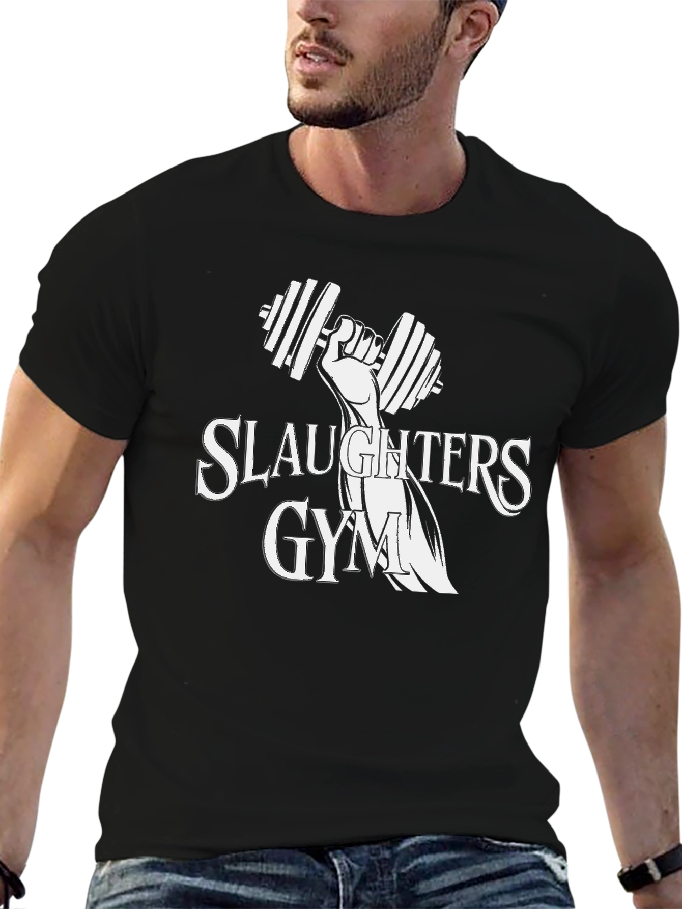 Slaughters Gym Black Graphic Tee