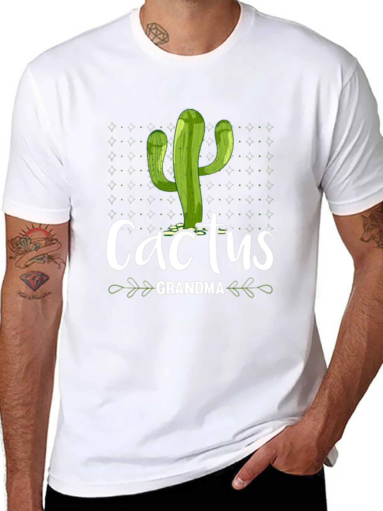 Cactus Grandma T-Shirt - Novelty Graphic Tee