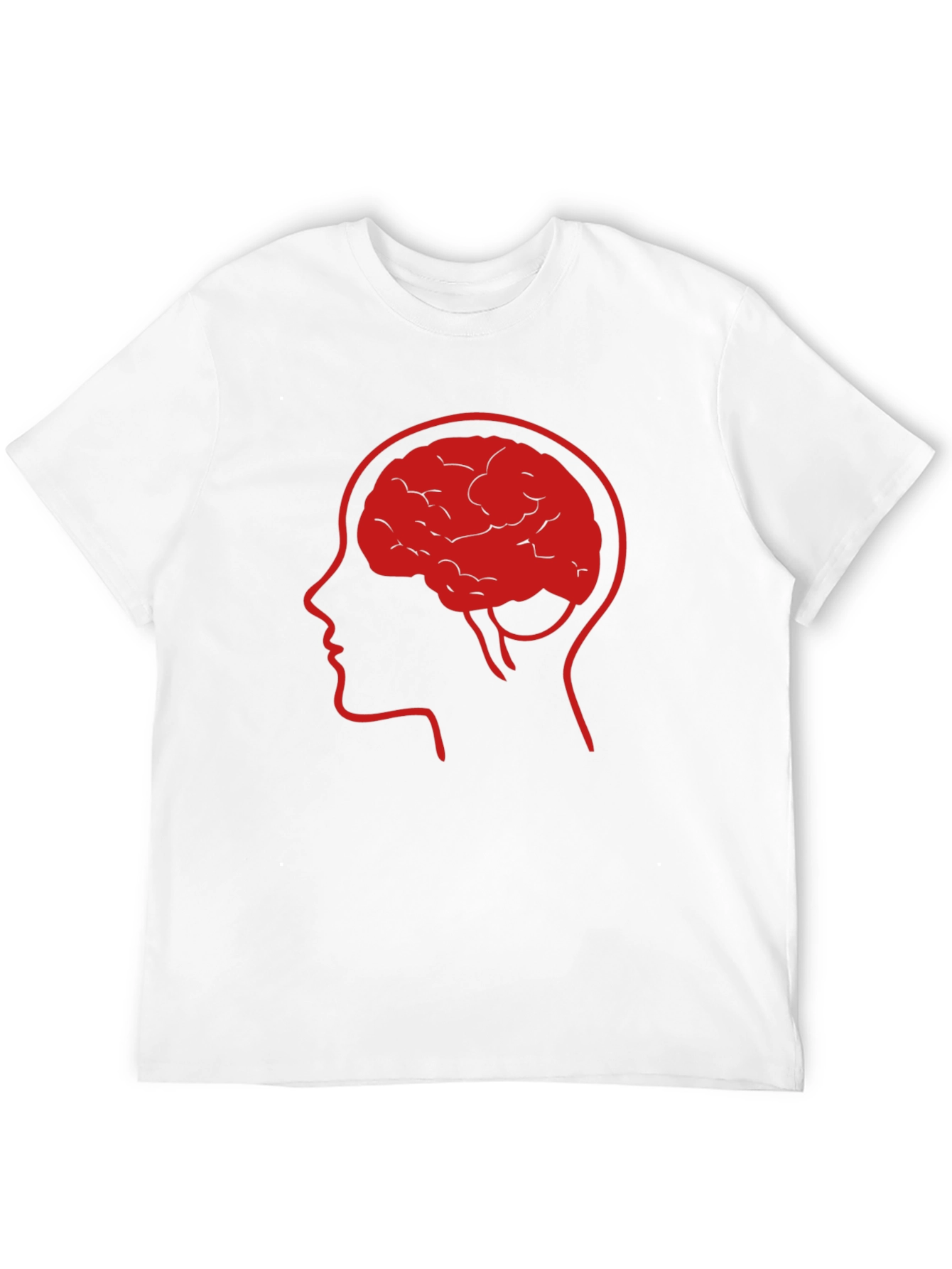 Brain Power Tee - Thinking Man Graphic T-Shirt