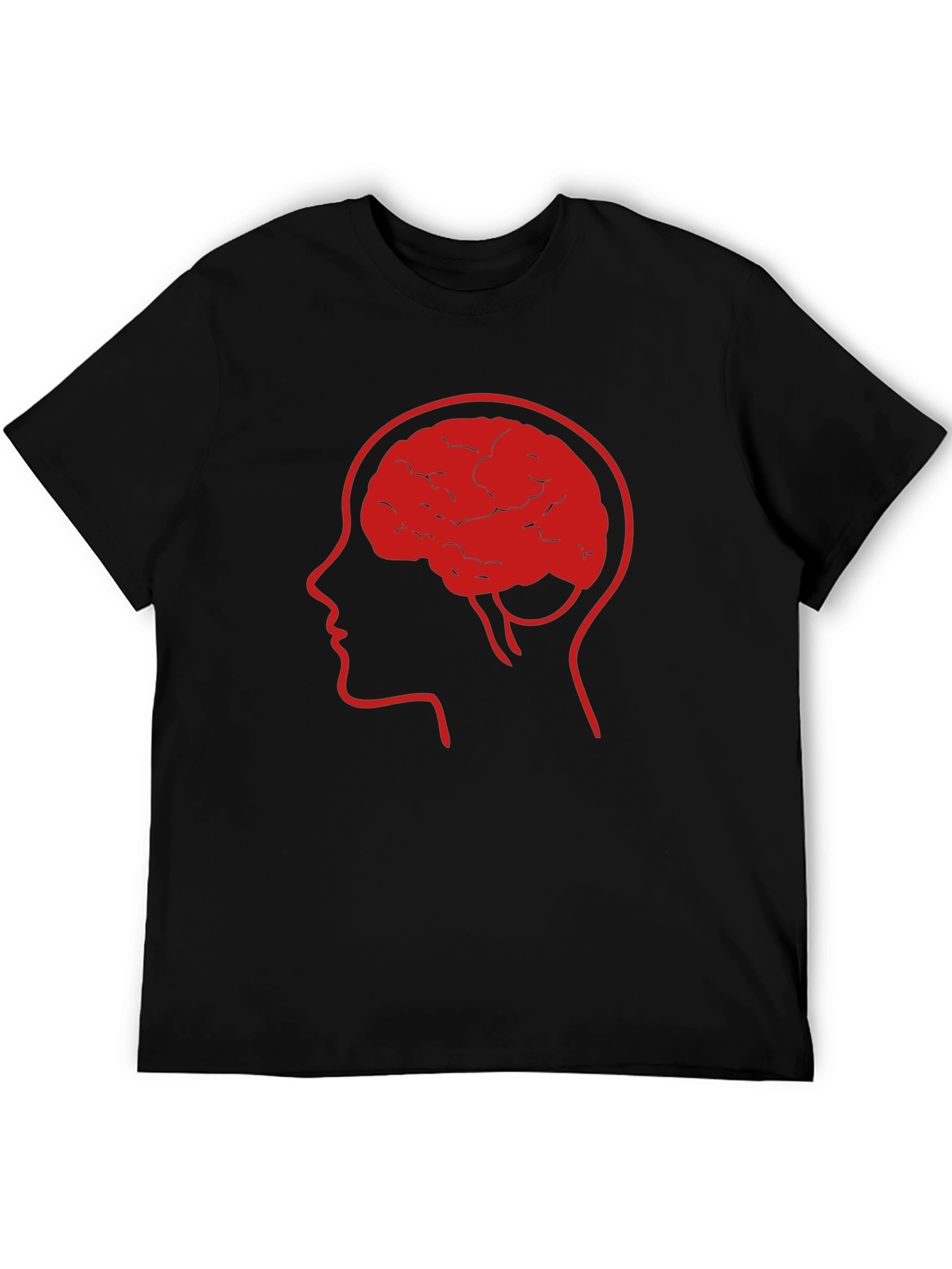Brain Power Tee - Thinking Man Graphic T-Shirt