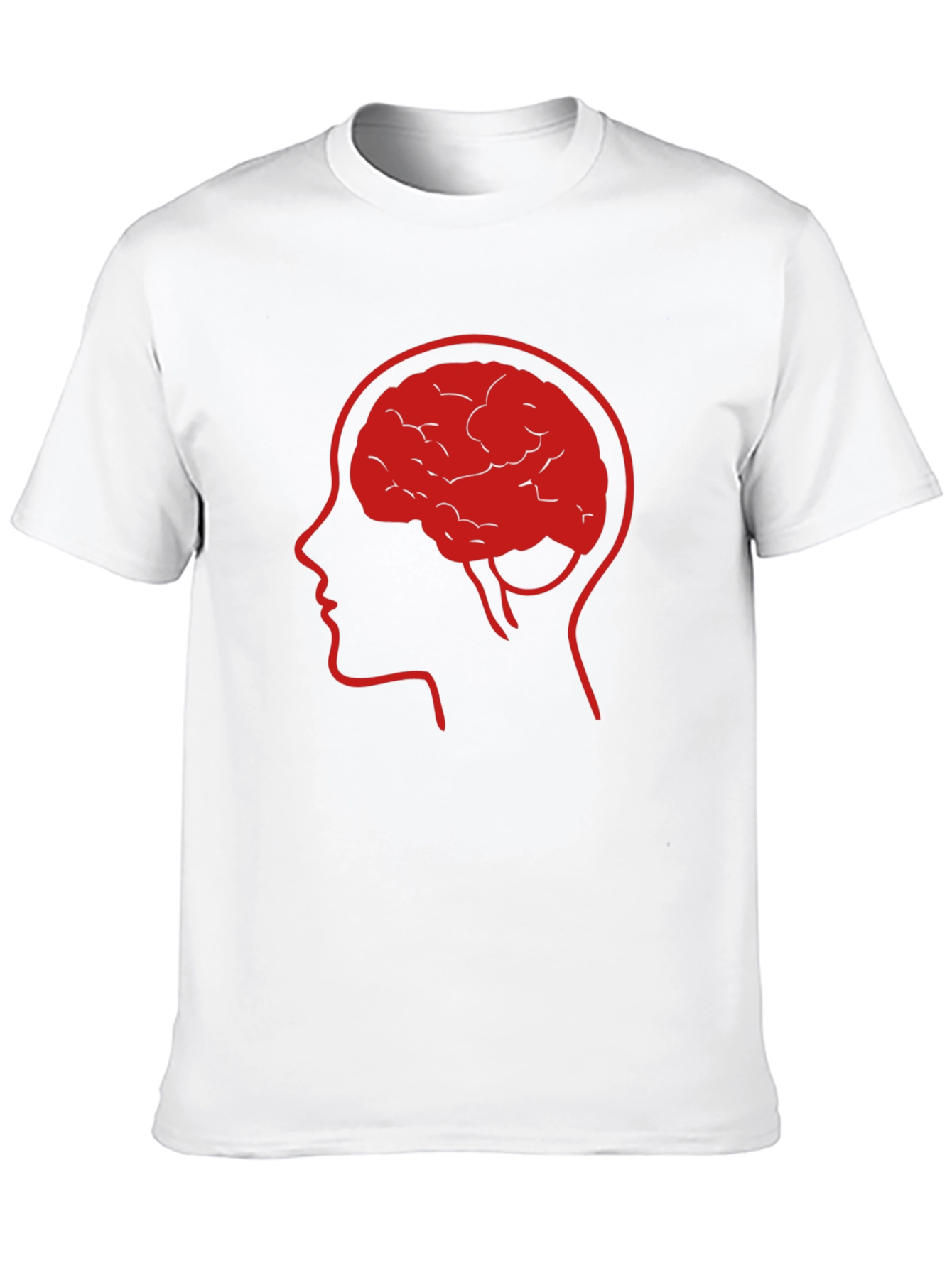 Brain Power Tee - Thinking Man Graphic T-Shirt