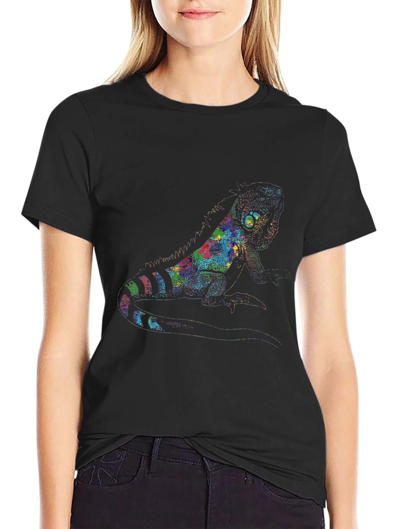 Colorful Lizard Graphic Tee