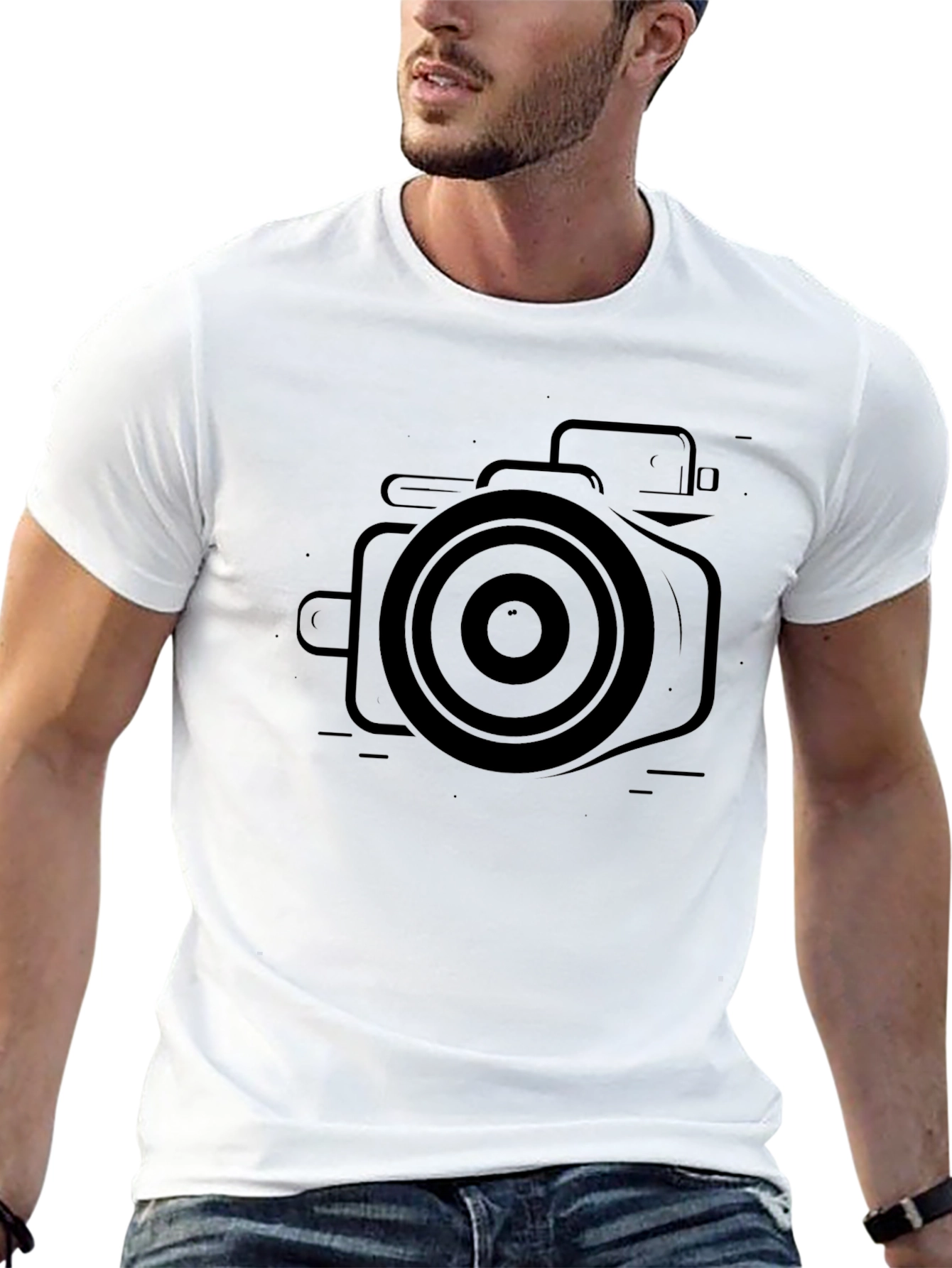 Camera Graphic Black T-Shirt